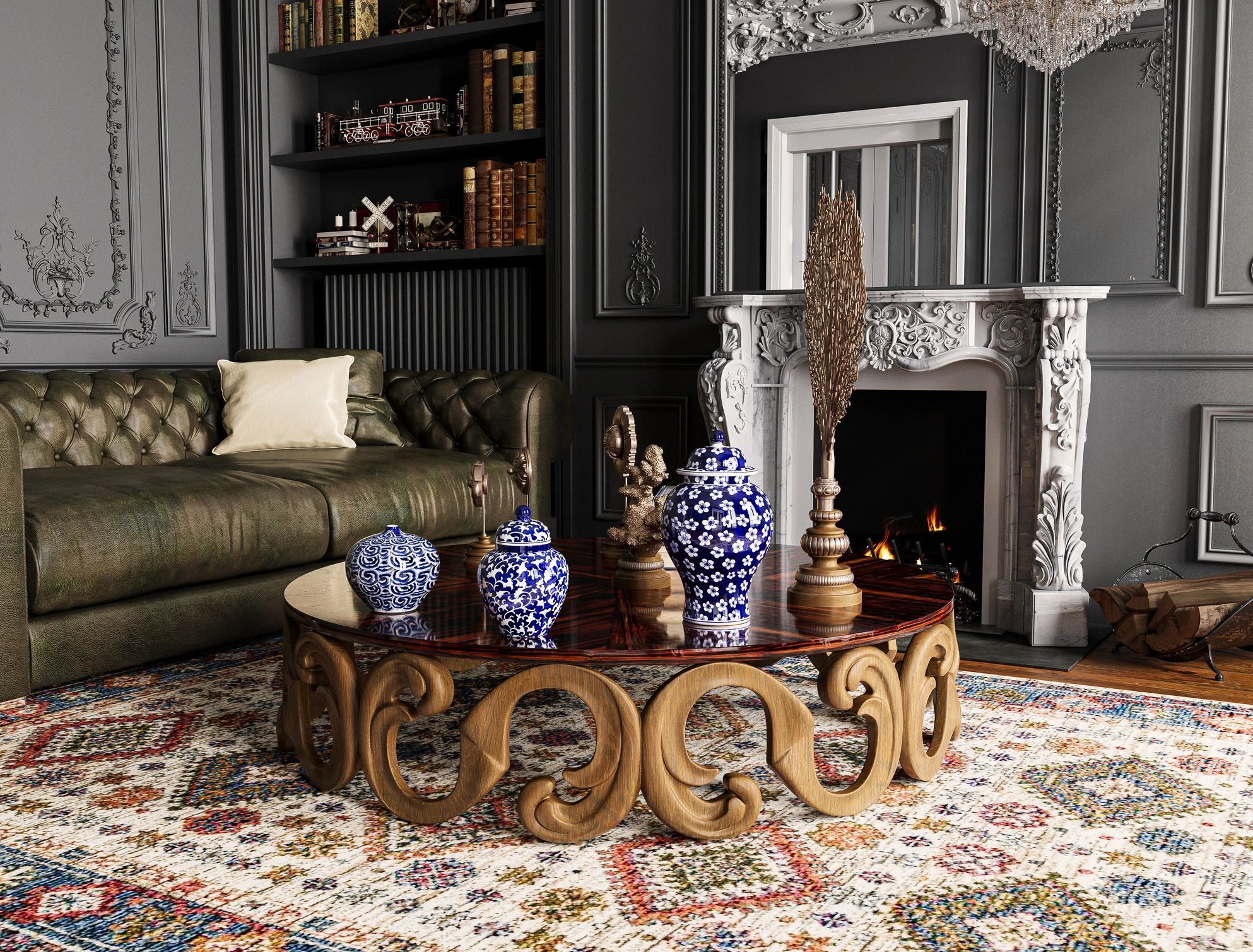 Elegant living room interior