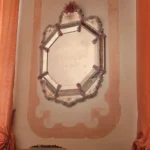 Lilac Rosette Octagonal Venetian Mirror