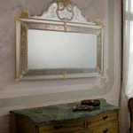 Landscape Gold Rope Trim Venetian Mirror