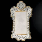 Crystal Gold Rope Rococo Venetian Mirror