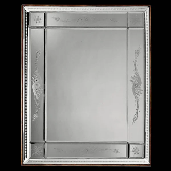 Silver Engraved Venetian Mirror