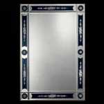 Navy Blue Inlay Venetian Mirror