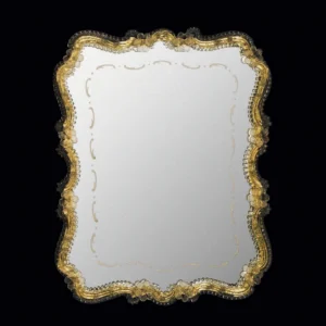 Gold Scalloped Venetian Mirror