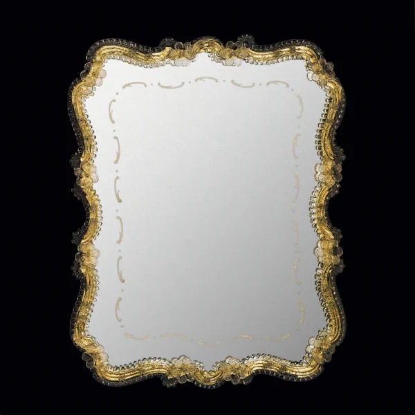 Gold Scalloped Venetian Mirror