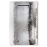 Modern Aged Glass Venetian Mirror