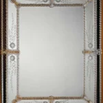Gold Rosette Venetian Mirror