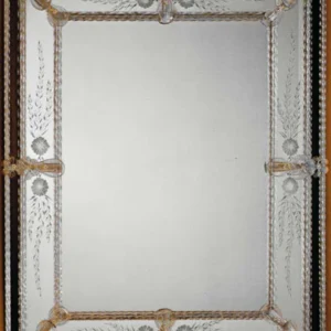 Gold Rosette Venetian Mirror