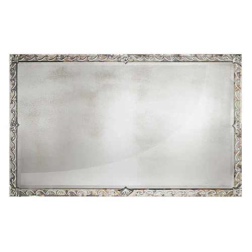 Silver Scroll Landscape Venetian Mirror