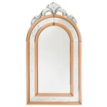 Arched Venetian Mirror in Champagne Gold