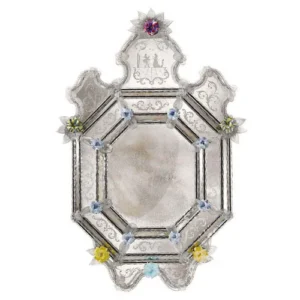 Murano Floral Octagonal Venetian Mirror