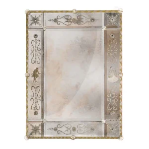 Antiqued Storybook Venetian Mirror