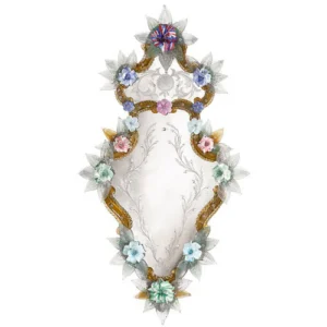 Murano Floral Garland Venetian Mirror