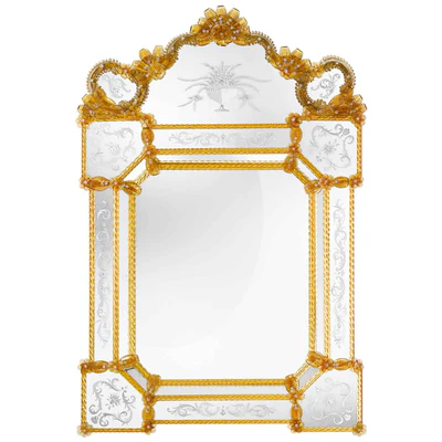 Amber Gold Venetian Mirror