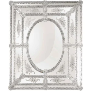 Crystal Rope-Trim Venetian Mirror