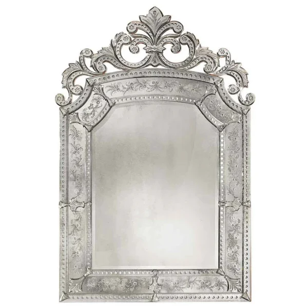 LOUIS XIV Crystal Venetian Mirror